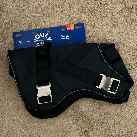 YOULY The Champion Black Big Dog Harness Reflective XXL/XXXL NEW!! - Picture 5 of 5